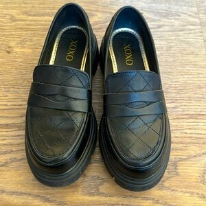 Girls’ Black Loafers Size 1